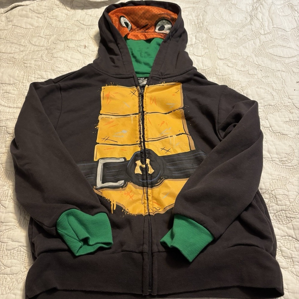 Nickelodeon, Boys Teenage Mutant Ninja Turtles Hoodie, Zipper Jacket Size Med 8‎